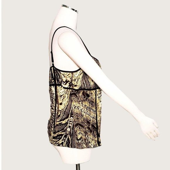 Cache Print Cami with Piping NWT - Picture 4 of 6